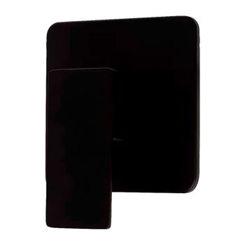 Acabamento Para Monocomando Chuveiro Quadrado Preto Fosco Base Deca 100